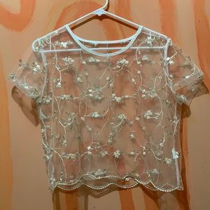 Shear Lace T Shirt